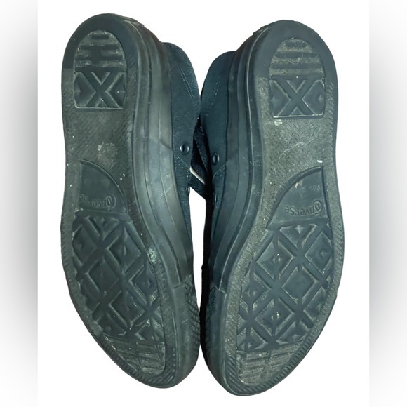 Converse SZ 6 big girls / women’s black with cheetah see photos - Picture 4 of 9